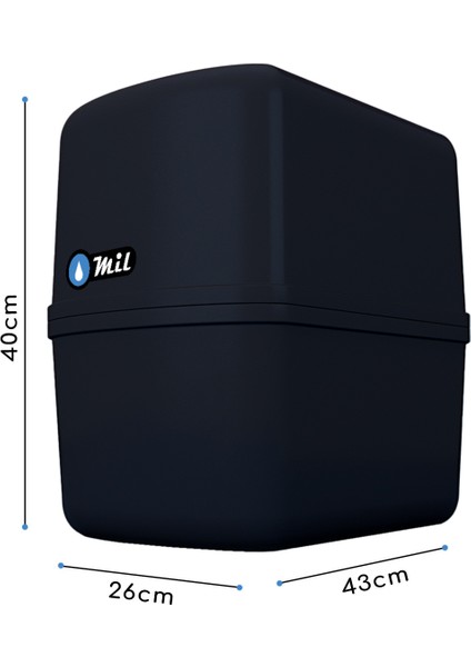 Su Arıtma Cihazı 12 Aşamalı Multimineralli 8 Lt Çelik Tanklı (DNP12-M-S)