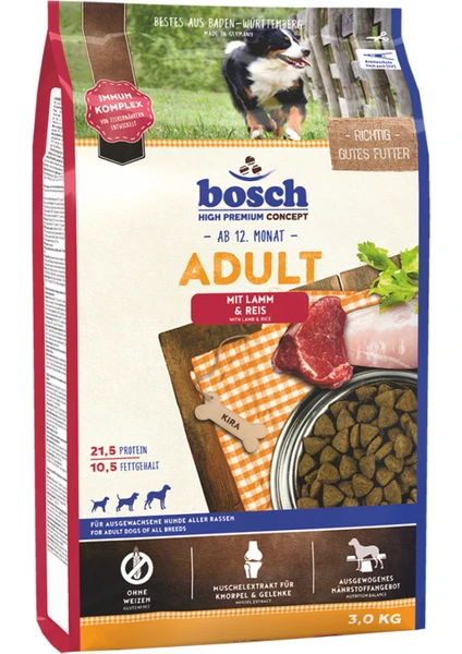 Adult Lamb & Rice Kuzu Pirinçli Yetişkin Köpek Maması 3 Kg