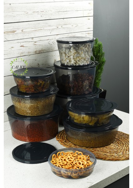 Erzak Gıda Saklama Kabı 9' Lu Set Sızdırmaz Kapaklı Bpa Free fiyatları