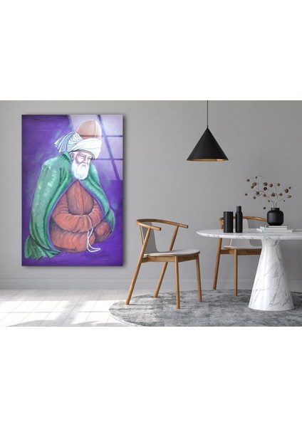 Mevlana Celaleddin Rumi Temperli Cam Duvar Tablosu fiyatları