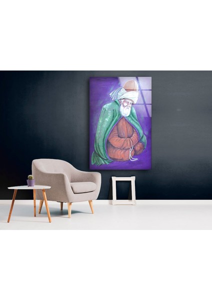 Mevlana Celaleddin Rumi Temperli Cam Duvar Tablosu indirimleri
