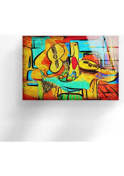 Pablo Picasso Temperli Cam Duvar Tablosu