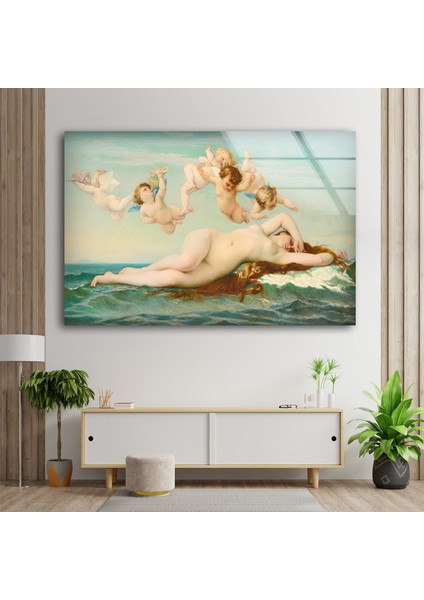 Botticelli Ale x andre Cabanel Temperli Cam Duvar Tablosu