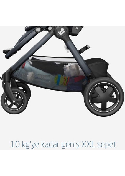 Adorra 2 Çift Yönlü Bebek Arabası Essential Graphite