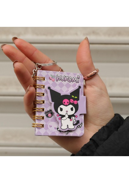 Kawai Sanriio Kuromi Mini Defter Çanta Süsü