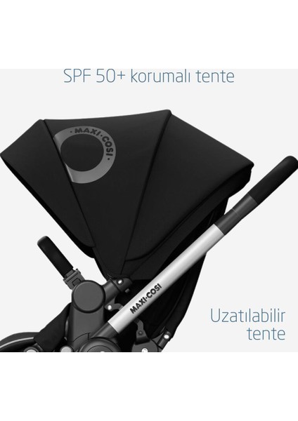 Adorra 2 Seyahat Sistem Bebek Arabası Black-Graphite