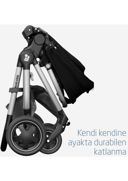 Adorra 2 Seyahat Sistem Bebek Arabası Black-Graphite