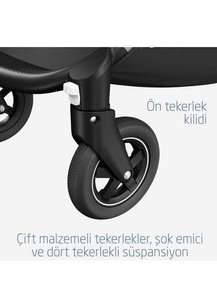 Adorra2-Cabriofix I-Size Çift Yönlü Seyahat Sistem Bebek Arabası Essential Black