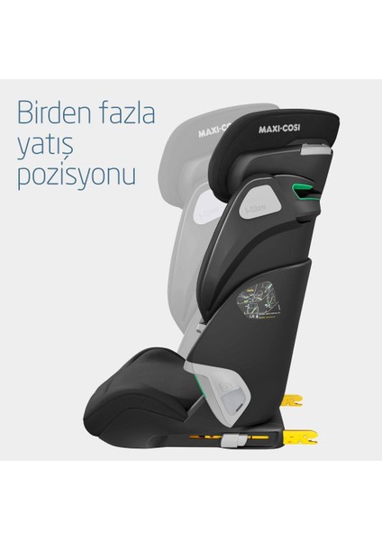 Kore Pro Işık Sensörlü ADAC'lı İsofixli I-Size 15-36 Kg Çocuk Oto Koltuğu Authentic Black