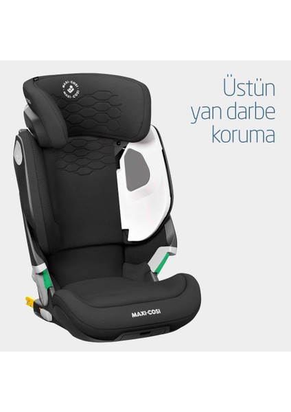 Kore Pro Işık Sensörlü ADAC'lı İsofixli I-Size 15-36 Kg Çocuk Oto Koltuğu Authentic Black