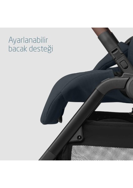 Leona2-Cabriofix Tek Elle Katlanabilen Ultra Kompakt Çift Yönlü Seyahat Sistem Bebek Arabası Essential Graphite