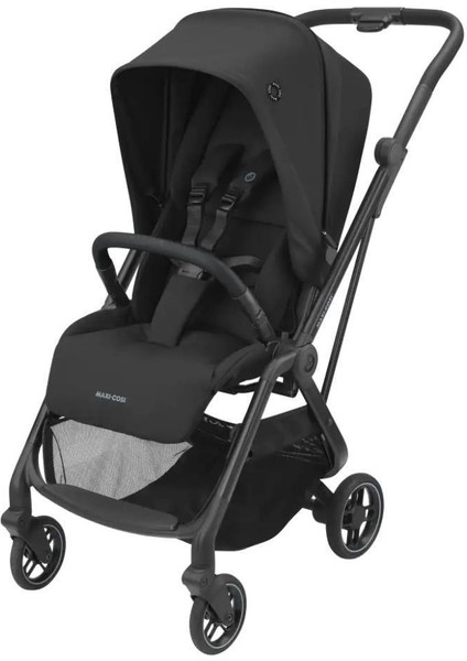 Leona2-Cabriofix I-Size Tek Elle Katlanabilen Ultra Kompakt Çift Yönlü Seyahat Sistem Bebek Arabası Essential Black