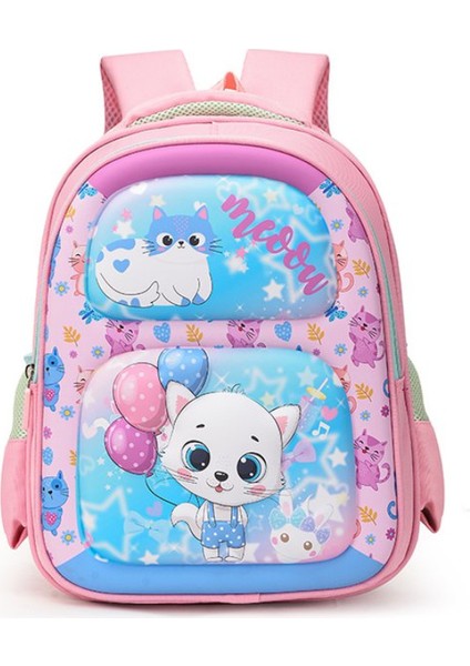 Sevimli Karikatür Büyük Kapasiteli Aşınmaya Dayanıklı Okul Çantası (Yurt Dışından)