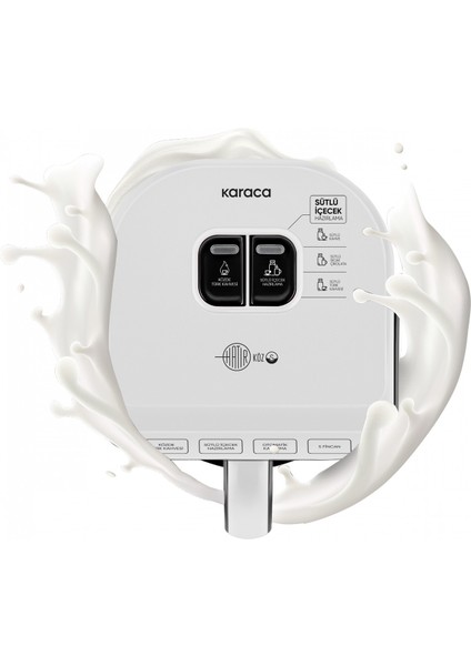 Hatır Köz Sütlü Türk Kahve Makinesi White