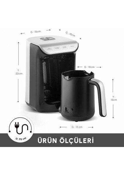 Hatır Köz Sütlü Türk Kahve Makinesi White fiyatları
