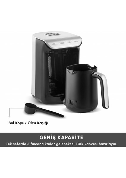Hatır Köz Sütlü Türk Kahve Makinesi White modelleri