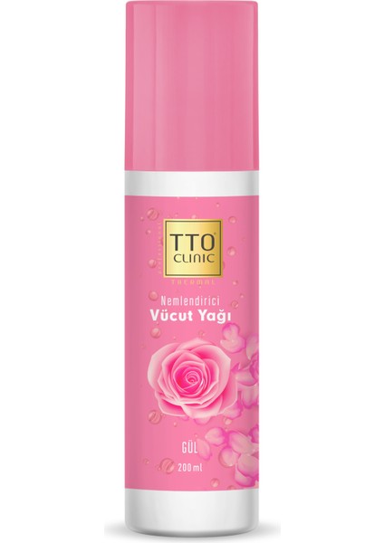 Tto Clınıc Nemlendirici Vücut Yağı - Gül Kokulu 200ML