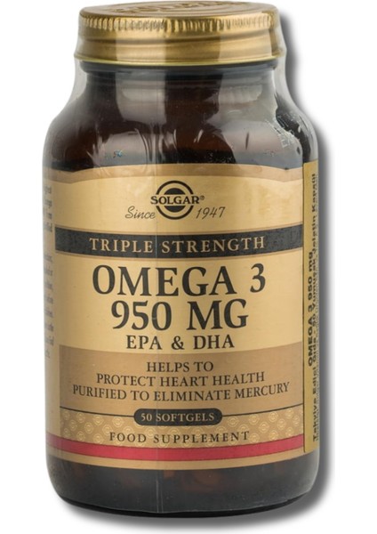 Omega 3 950 Mg 50 Yumuşak Jelatinli Kapsül