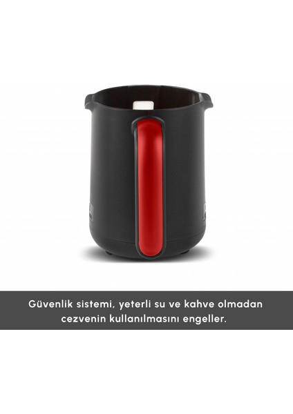 Hatır Köz Sütlü Türk Kahve Makinesi Imperial Red