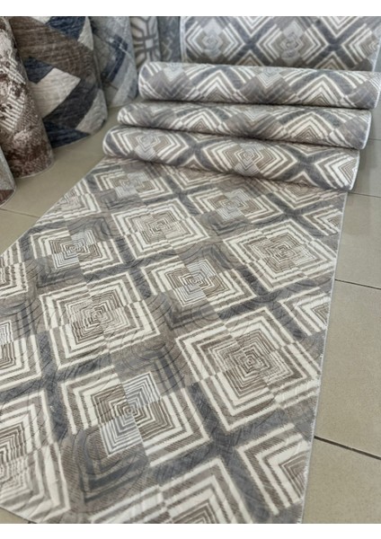 Kaymaz Taban Prime Solento Gri Kabartmalı Kesme Koridor Salon Mutfak Halı fiyatları
