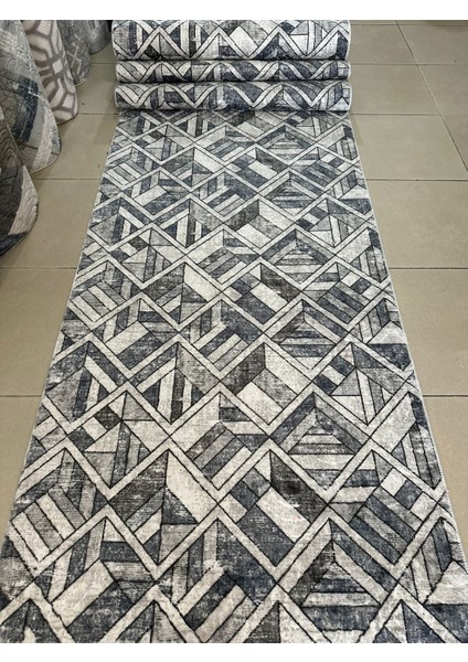 Kaymaz Taban Prime Alva Mavi Kabartmalı Kesme Koridor Salon Mutfak Halı fırsatları