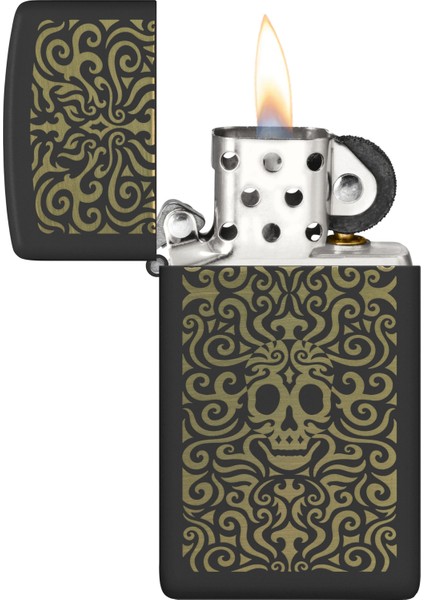 1618 Skull Filigree Design Çakmak