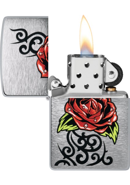 200 23FPF Rose Tattoo Design Çakmak modelleri
