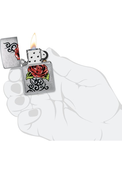 200 23FPF Rose Tattoo Design Çakmak indirimleri