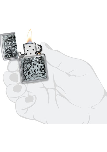 200 Zippo Dragon Emblem Çakmak