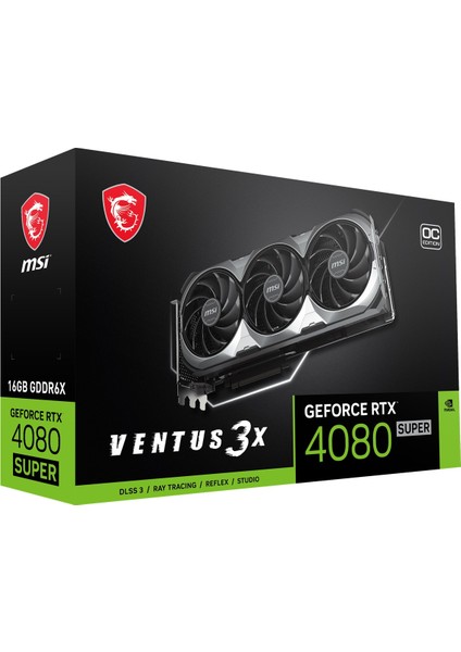 VGA GEFORCE RTX 4080 SUPER 16G VENTUS 3X OC RTX4080S 16GB GDDR6X 256B DX12 PCIE 4.0 X16 (3XDP 1XHDMI)