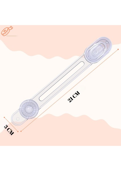10 Adet Bebek Çocuk Güvenlik Dolap Çekmece Kilidi Çocuk Kilit Iz Bırakmaz Yapışma