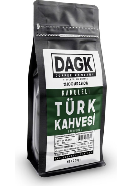 Kakuleli Türk Kahvesi 200G Öğütülmüş