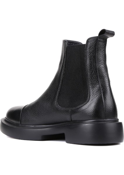 - Siyah Deri Erkek Chelsea Bot 250-080 fırsatları