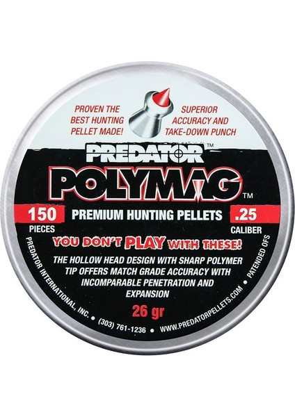 Jsb Polymag 6.35MM Havalı Sacma (25 Cal)