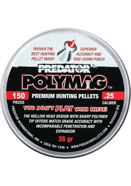 Jsb Polymag 6.35MM Havalı Sacma (25 Cal) indirimleri