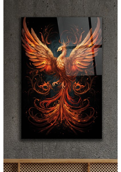 Anka Kuşu Cam Tablo 2