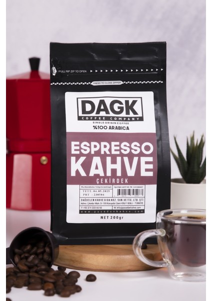 Espresso Çekirdek Kahve 200GR