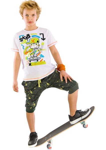 Kaykay Splash Erkek Çocuk T-Shirt Kapri Takım