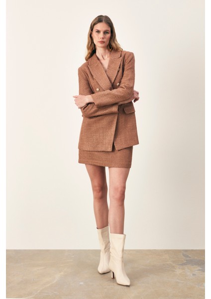 Mini Boy Tüvit Etek - Kahve modelleri