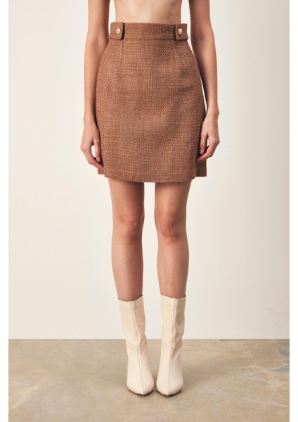 Mini Boy Tüvit Etek - Kahve indirimleri