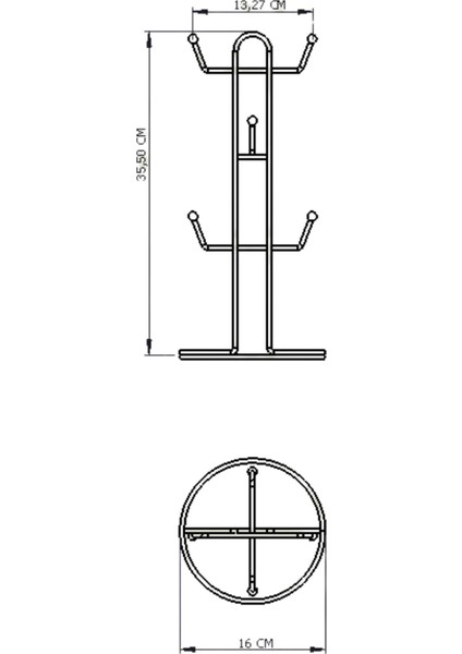 Edora Home Gümüş Dik Altı Kancalı Takı  Standı, Takılık, Bileklik, Kolye Seti, Takı Dolabı Düzenleyici