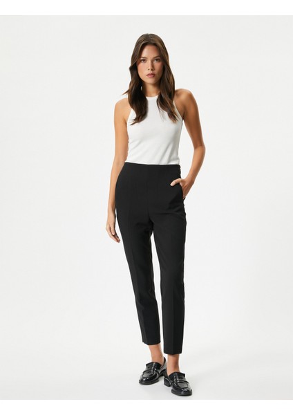 Kumaş Klasik Pantolon Yüksek Bel Dar Paça fiyatları