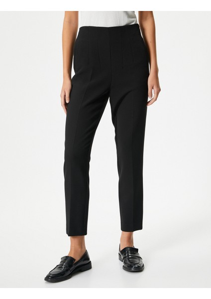 Kumaş Klasik Pantolon Yüksek Bel Dar Paça modelleri