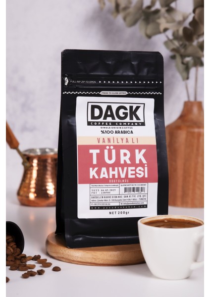 Vanilyalı Türk Kahvesi 200G Öğütülmüş