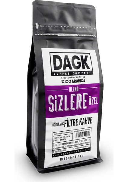 Sizlere Özel Filtre Kahve 250G Öğütülmüş