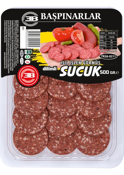 Dilimli Sucuk 500 gr