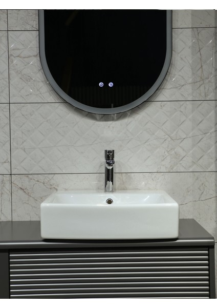 Nora S Lavabo Bataryası + Tezgah Üstü Çanak Lavabo 50 cm Beyaz (Batarya Dahil) modelleri