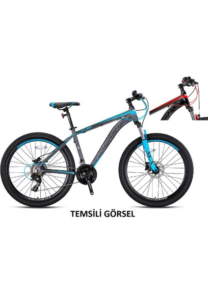 29J Kron Xc 100 Hd Dağ Bisikleti - Siyah Gri Kırmızı - 51