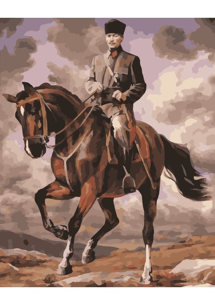 Sayılarla Boyama Seti Atatürk-4 40x50 cm
