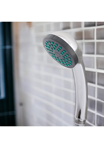 Duş Seti Fişkiye Banyo Duş Başlığı Set Fiskiyesi Telefonu Yuvarlak Klasik Başlık Metal Hortum